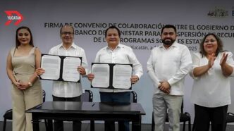 Yucatán firma convenio con Banco del Bienestar para entregar apoyos sociales sin intermediarios